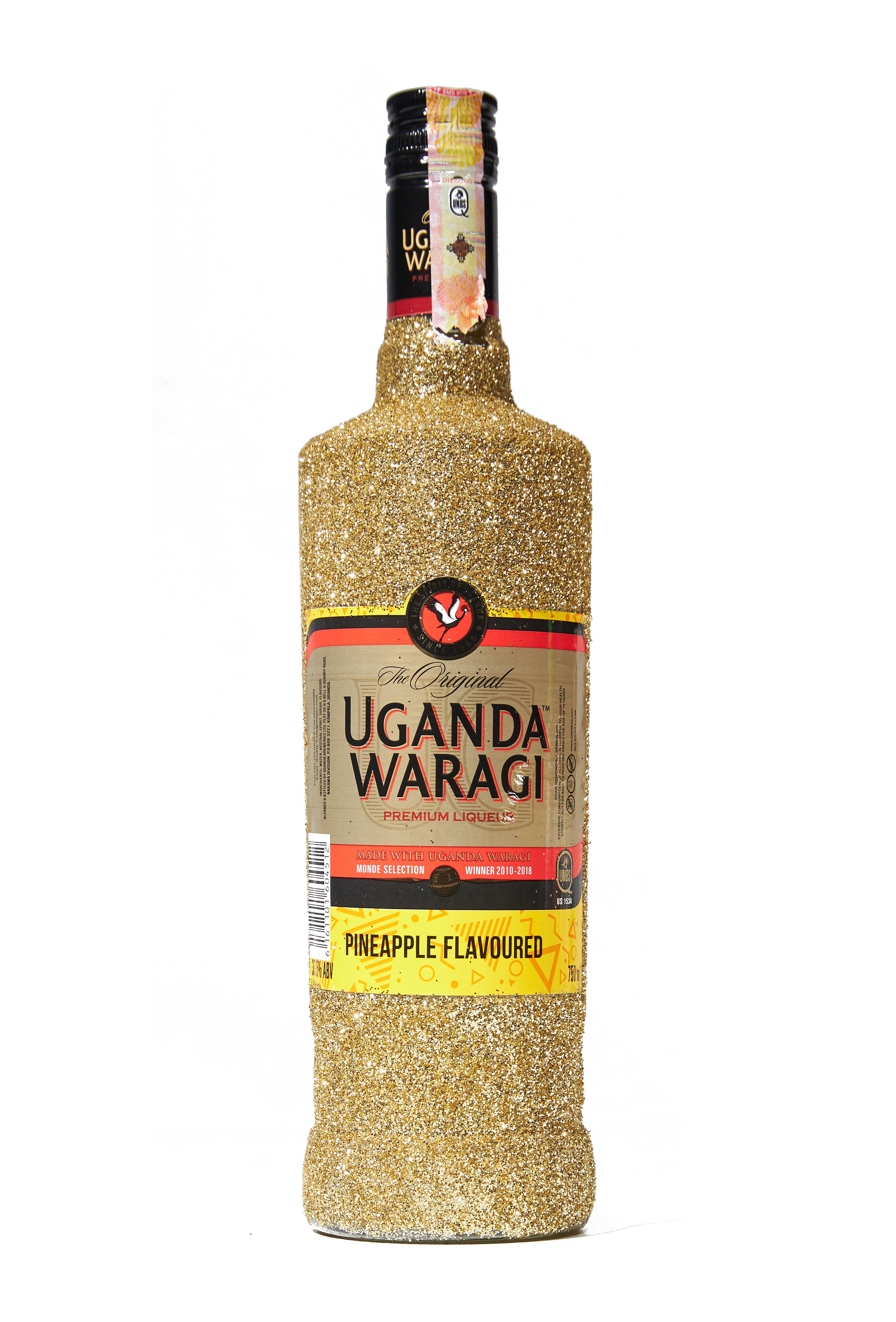 *Glittered* Uganda Waragi Gin Pineapple 750ml (37.5 ABV) Afro Vibes Ltd