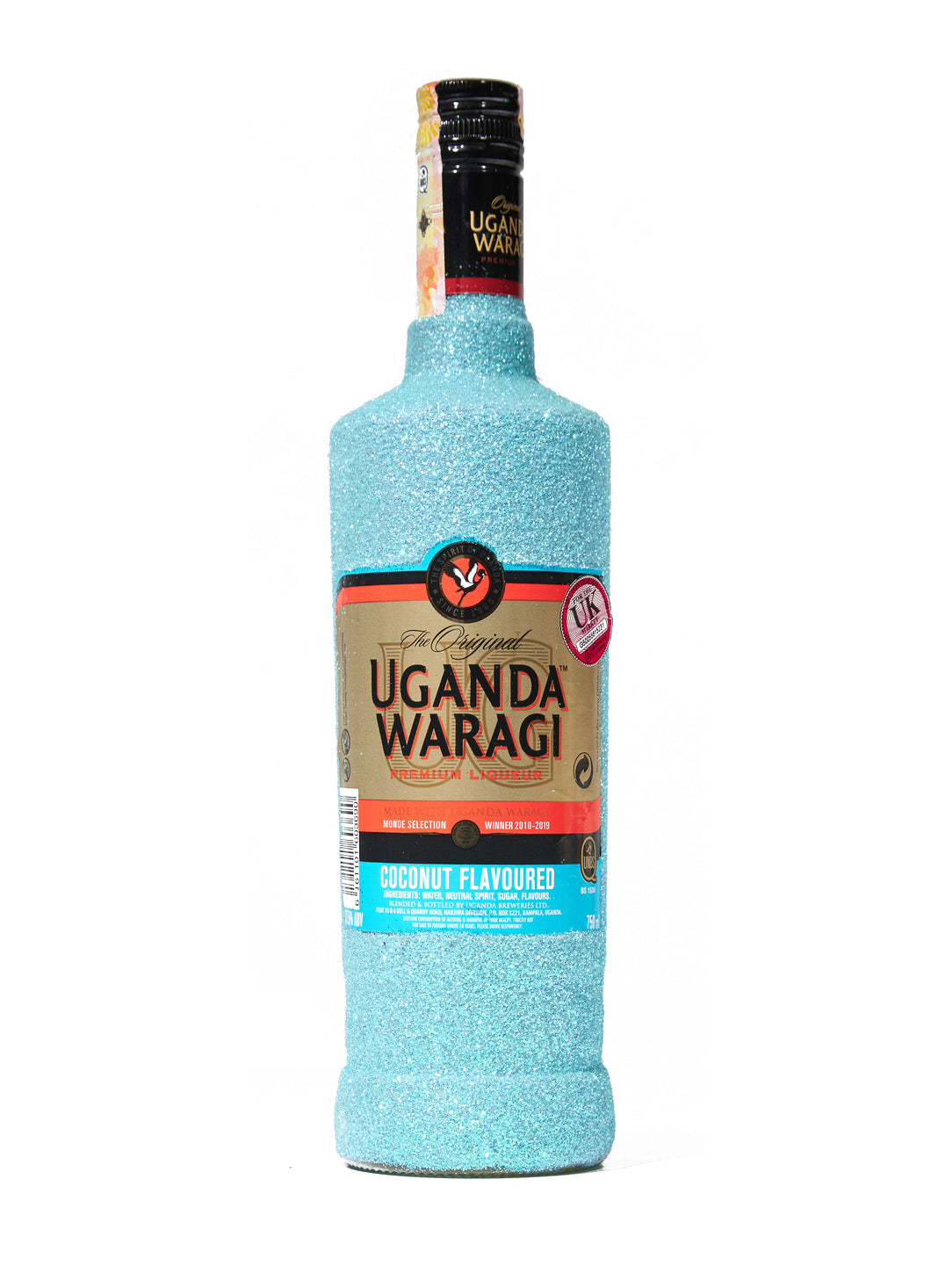 *Glittered* Uganda Waragi Gin Coconut 750ml (37.5% ABV)